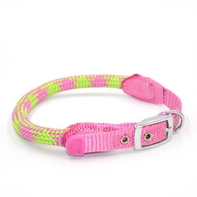 China 2021 Customized Customized Durable Nylon Multi Color Dog Pet Adjustable Collar Adjustable Collar for sale