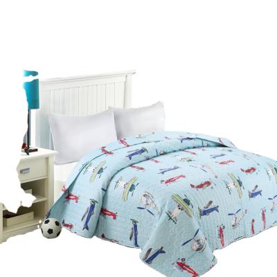 China Durable Painted Printed Cotton Cotton Cartoon Car Spring Comforter for sale