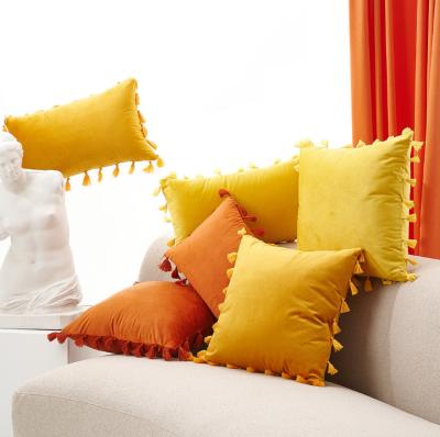 China Anti-static multifunctional pillow with core on the bedside of luxurious velvet sofa for sale