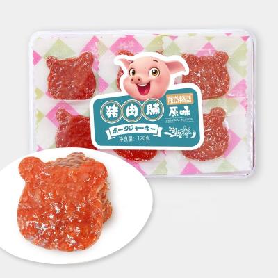 China Natural Wholesale Chinese Snacks Six Flavors Dried Pigs Slices Delicious Meat Snacks for sale