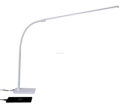 China Simple Professional Made Detachable Package Extra Slim Gooseneck Pipe Study Lamp With Long Usb Fast Charger Table Lamp for sale