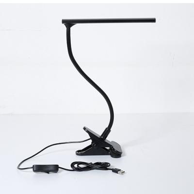 China Simple in stock design LED gooseneck pipe desk lamp wholesale thin flexible clip lamp for sale