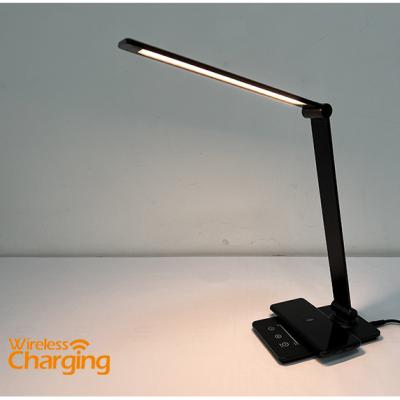 China Single Multifunctional Alluminum-alloy Table Lamp LED Reading Light with Slide Dimming and TDC Color Changing, Timer for sale