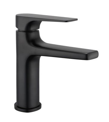 China Modern Black Hot Brass Faucet Cold Water Basin Mixer Tap for sale