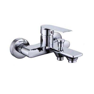 China Without Slide Bar Bathroom Chrome Brass Shower Tub Mixer for sale