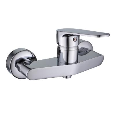 China Without Slide Bar Chrome Bathroom Faucet Single Handle Shower Mixer for sale