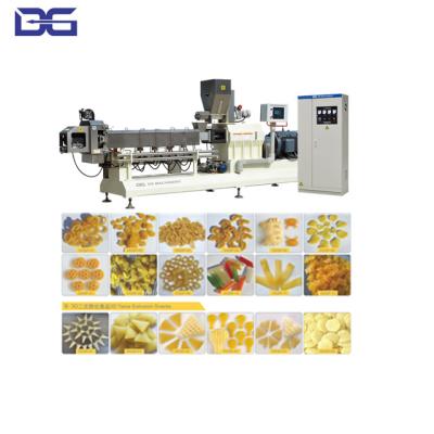 China Double screw panipuri 3d snack food pellets line machine papad making machine price for sale