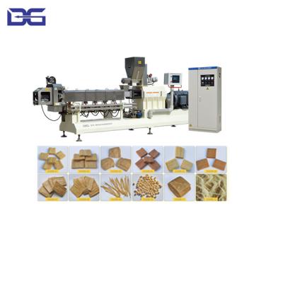 China INDUSTRIAL DST Peas Machinery Soybean Lumps Making Machine HMMA Moisture Extruder Machine Twin Screw For DST for sale