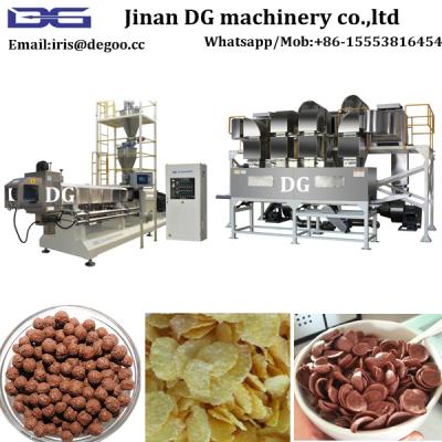 China Cereal Corn Flakes Making Machine Large Producing Various Shapes Capacity Healthy Grains Corn Flakes And Cereal Production Line for sale