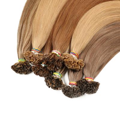 中国 Cuticle in the same direction color hot wholesale natural raw cambodian hair keratin u tip soft curly hair extension 販売のため