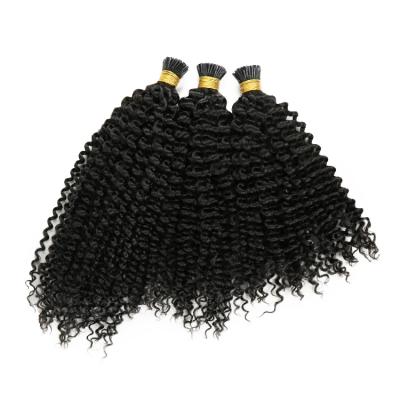 Cina Hair I Tip Curly Itip Curly Raw Hair Remy Hair Extensions Micro Link Curly Hair Extensions in vendita