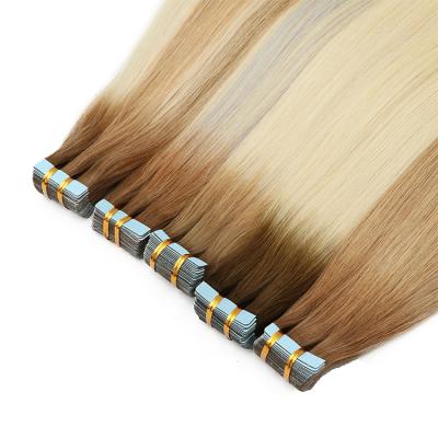 China Top Quality Cuticle Aligned Silky Straight 12A Wave Virgin Human Hair Double Drawn Tape Hair Extension zu verkaufen