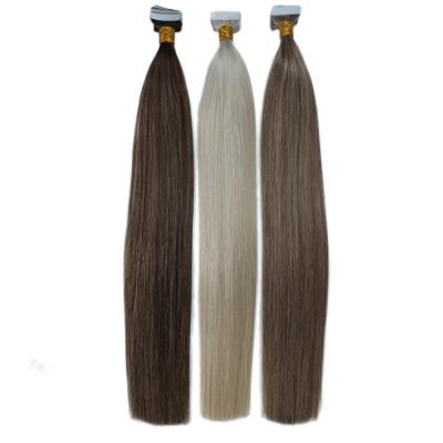 China Best Quality Virgin Straight 100% Human Hair Wave Tape European Silky Straight Hair Extension zu verkaufen