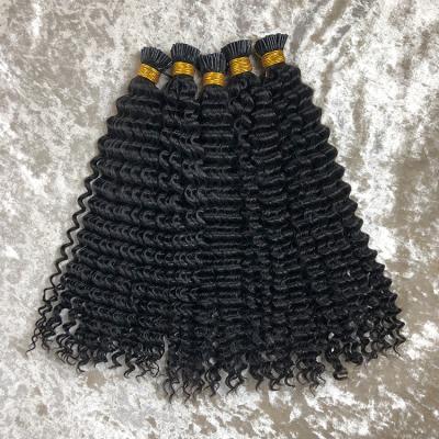 中国 Kinky Curly and Different Textures A Donor Align Kinky Curly Hair I-Tip Human Raw Virgin Hair Extension Natura Brazil Hair I-Tip 販売のため