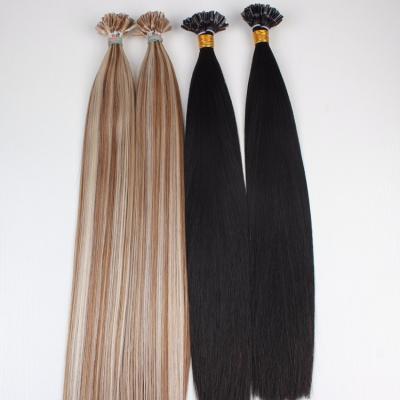 Cina Good Quality Brazilian Hair U Tip Hair Extensions Silky Straight Wave Hair Products in vendita