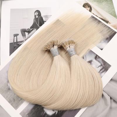 China Wholesale 100 Keratin Silky Straight Russian Pre Bonded Hair #60 Double U Tip Raw Straight Wave Tip Hair Extension zu verkaufen