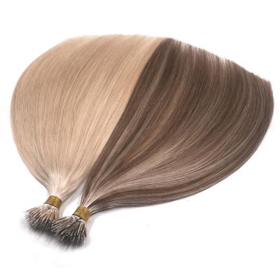 Cina 100% Virgin Hair Nano Ring Hair Extensions Beads Tip Bonds Full Cuticle Virgin Hair Nano Link in vendita