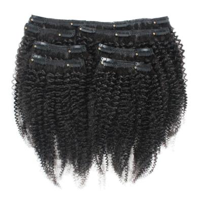 Chine 100% Afro Kinky Curly Afro Wave Hair Clip In Hair Extensions à vendre