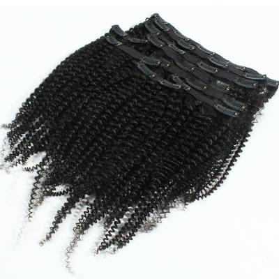 China Curly Curly Black Women Need Curly Afro Kinky Curly Clip In Hair 100% Hair Extensions Te koop