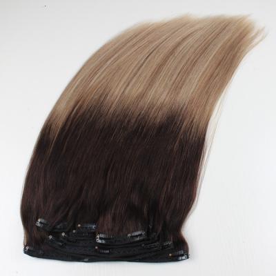 Chine Hot Selling Silky Straight Wave Clip In Raw Hair Extensions 100% Virgin Hair à vendre