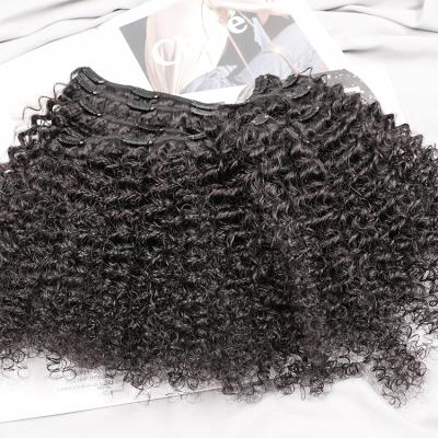 Κίνα 3A 3B 3C 4B 4C Afro Kinky Curly Clip Ins Virgin Brazilian Raw Cuticle Aligned Cuticle Aligned Hair Extension Clip In προς πώληση