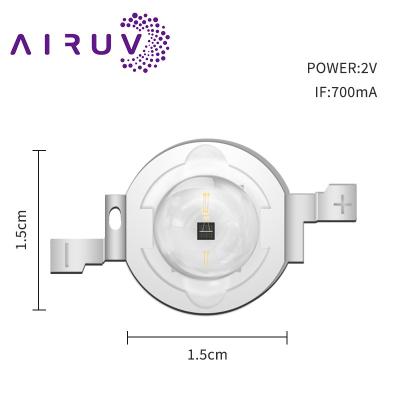 China Chip LED de 2W 585-590nm 800-810nm 950-1100mW 700mA 2.0-2.4V para lámpara terapéutica en venta