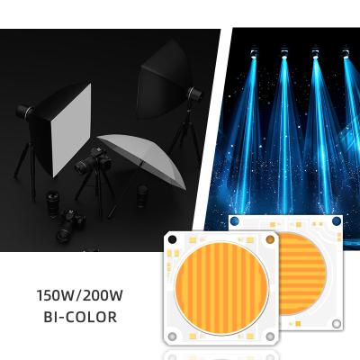 China 5454 Bi-Color 2700k 6500k Cct Hochleistung 1500w 200w Cob Led Chip Modul für Fotografie Lampe zu verkaufen