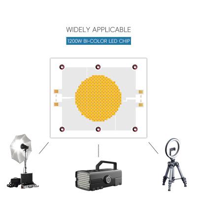 China 2700K 6500K Dual Color High Power LED COB 1200W COB LED Photography light for sale