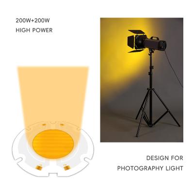 China Hot selling new high power 200W chip 6060 led cob chip bi color chip for photography light for sale