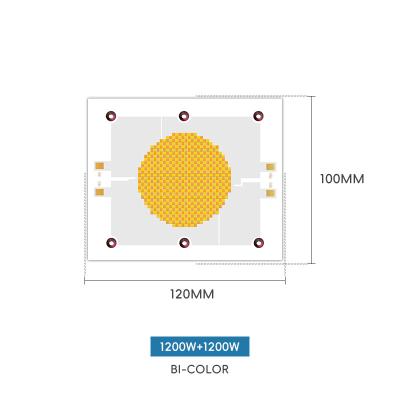 中国 高ルメン パワー 赤 暖かい白 + 陽性白 18a-21a 1200w +1200w smd led チップ 120*100 COB チップ 写真照明 販売のため