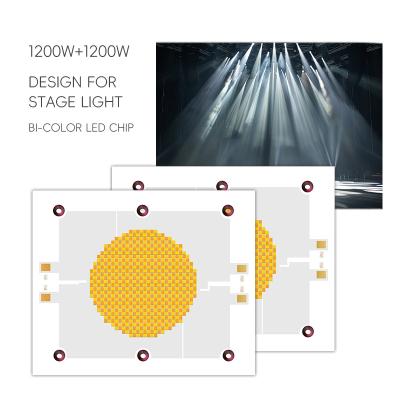 Cina Ultra Bright 85V CRI 95 Ra 1200W 1200W COB LED Chip per Lampade a doppio colore Video Film Illuminazione in vendita