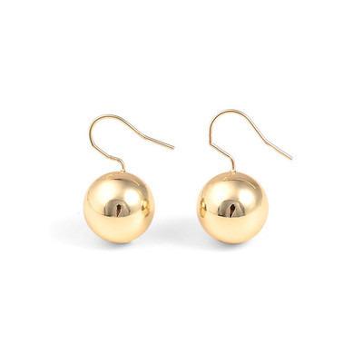 China Fashionable Gold Wholesale Ball Party Gift Circle Dangle Earrings For Women for sale