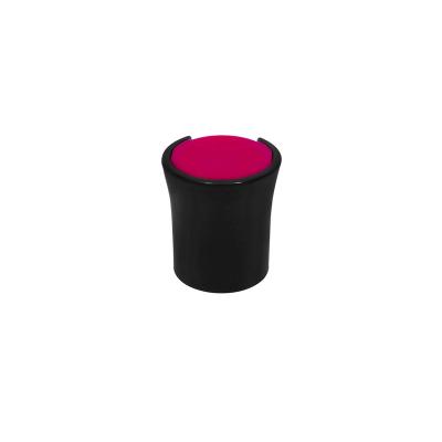 China Non Spill New Design Wholesale 24mm Black And Berry Press Disc Top Plastic Caps For Bottles for sale