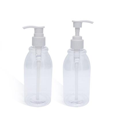 China Personal Care 300ml Plastic Clear Lotion Bottle For Shampoo Liquid Soap for sale