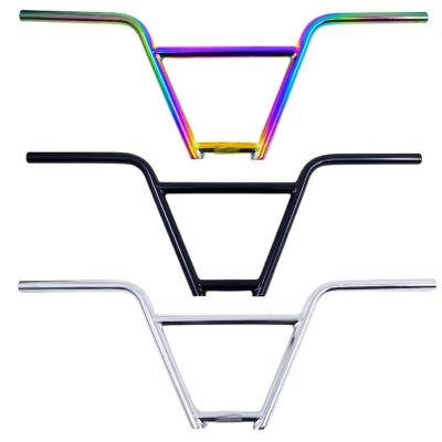 China BMX 4130 CRMO Stock Ready Steel BMX Bicycle Grip Bars 4 Pieced Design With Various Colors for sale