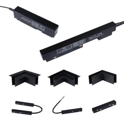 China Durable Customization Recessed Magnetic Track Light Rail 48V Surface Led Magnetic Track Light Accessories for sale