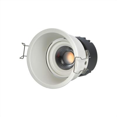 China Modern Wholesale 12W Round Fixture Metal Body Decorative Spot Lamp Recessed Downlight for sale