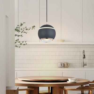 China Nordic creative personality small simple glass ball pendant light for restaurant bar bedside for sale