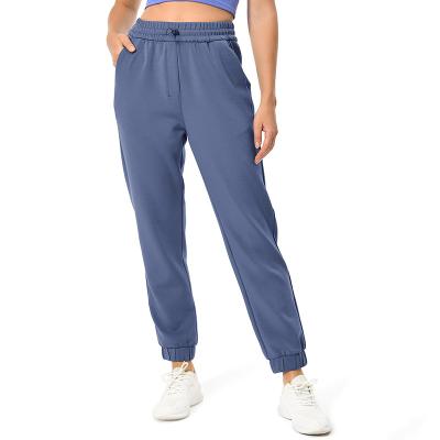 China Breathable Women's High Waisted Ultra Soft Modal Joggers pants Running Sweatpants Casual Lounge stacked sweat Pants with Pockets for sale