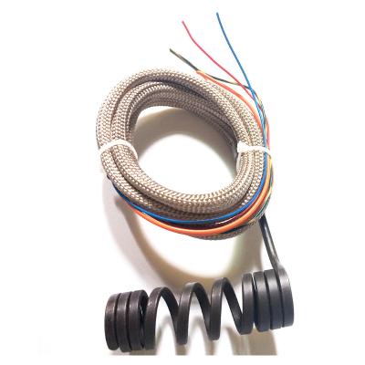 China Plastics mould 300w 220v industrial electric hot runner spring stainless steel induction heating coil for sale