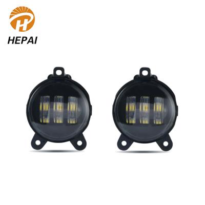 China White+ Waterproof IP68 Yellow LED Offroad Driving Lamp With Angel Eye Yellow Light 4Inch 30W LED Fog Light for sale