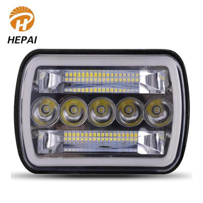 China 12v 45W Automotive Led Headlight Beam Automotive Off-Road Beam Spot High Low IP68 Waterproof Car Truck Headlamp 12v 45W Led Work Light for sale