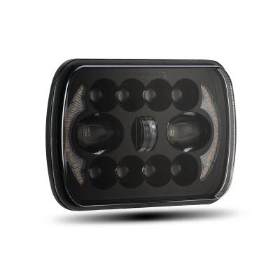 China Automobile Lamp New Arrival Super Cool Daytime Driving Light 45w Led Work Light 7 Inch Square Led Headlamp for sale