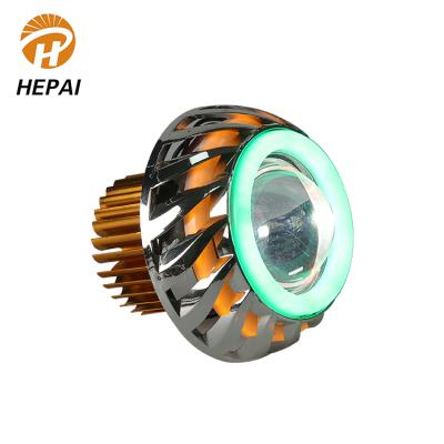 China Hot Sale Hard Light 12v Angel Eye Led Lamp U14 Front Spotlight Led Headlight Lens Light For Motorcycle for sale