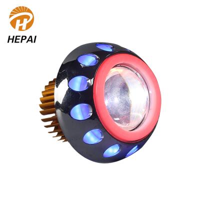 China Devil eye hard light bulbs with hi-lo beam U20 12v turn signal led motorcycle projector lens light angel eye headlight for sale