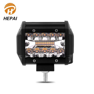 China Aluminum High Bright Dual Color Small Offroad Waterproof 36w Strip Light Work Led Bar Lights for sale