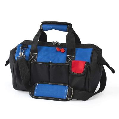 China Polyester Tool Bag Multi-pocket Tool Organizer With Adjustable Shoulder Strap for sale