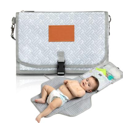 China Waterproof Portable Baby Diaper Travel Bag Tote Bag Baby Changing Pad Pad for sale