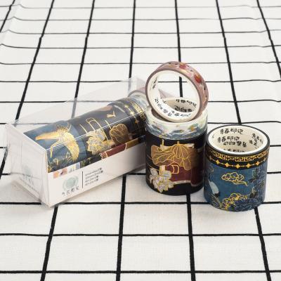 China Custom printed washi tape bullet journal waterproof washi tape paper tape printing foil for notebook for sale