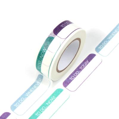 China Wholesale waterproof paper washi tape personalizado craft diy waterproof washi tape for notebook for sale